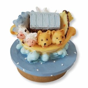 NOAH'S ARK CUTE ANIMAL CANDLE/ JAR TOPPER